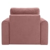 Baruna 1 Seater Velvet Pull Out Sofa Cum Bed with Storage In Peach Color