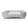 Aztec Lounger Polyester Pets Bed in Grey Colour