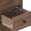 Hazel Engineered Wood Bedside Table in Classic Walnut Finish