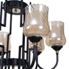 Eliante 6-Light Chandelier, Mild Steel, Modern Ceiling Lighting Fixture For Living Room And Dining Room