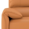 Leeroy Two Seater Leather Recliner Sofa in Marigold Colour
