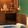 D'Dass Honey Finish Solid Sheesham Wooden Temple For Pooja