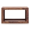 Euler's Solid Wood Side Table in Teak Finish