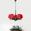 Devansh Wood Wall Mounted Lamp With Off-White Cotton Shade