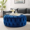 Kolden Ottoman Color in Navy Blue