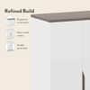 Baltoro Engineered Wood Tall Shoe Rack in White Finish