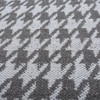 Jaipur Rugs Soft Houndstooth Wool Polyester Dhurrie Rug White 6x9 ft in Charcoal Slate