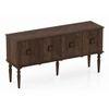 Mirasa Solid Wood Sideboard in Mango Walnut Finish