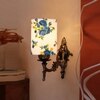 Devansh Metal Electric Wall Light in Antique Gold Colour with Multi Shade Count of 1 Light