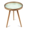 Grove Solid Wood Side Table in Forest Green Finish