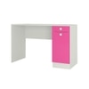 Celestia Kids Study Desk with Shuttered Cabinet and Drawer in Barbie Pink Colour