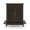 Devoto Solid Wood Prayer Unit 2 Door In Dark Chestnut Finish