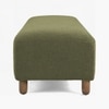 Zelko Boucle 2 Seater  Ottoman Bench in Pista Green  Color