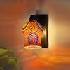 Devansh Solid Wood Electric Wall Light in Brown Colour with Multi Shade Count of 1 Light