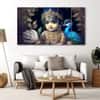 The Castle Decor Bal Gopal Wall Painting Wooden Framed 27x48 Inch (Style 13)
