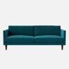 Tharoli Velvet 3 Seater Sofa Teal in Blue Colour