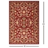 Presto Red Traditional Hand Tufted Wool Carpet 4X6 Feet