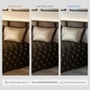 Stoa Paris Satin King Size Bedsheet with 2 Pillow Covers  Size Midnight Glamour