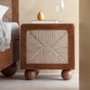 Abacus Solid Wood Queen Bedroom Set in Brown Colour