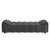 Venza Velvet 2 Seater Ottoman Bench in Dark Grey Color
