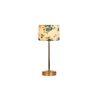 Multicolor cotton with Metal Gold Table Lamp