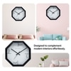 Playful “Ish” Time Markers Octagonal Wooden Wall Clock