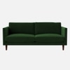 Tharoli Velvet 2 Seater Sofa in Green Colour