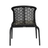 Launceston Wicker Chair In Black Finish