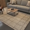 Jaipur Rugs Soft Basketweave Wool Viscose Dhurrie Rug White 6x8 ft