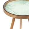 Grove Solid Wood Side Table in Forest Green Finish