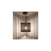 Trikona Brown Solid Wood Single Hanging Light