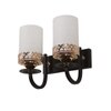 Eliante Wall Lights Mild Steel, Glass & Glass Material Brown,Gold & White Finish