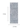 Neulooms Handloom Knotted Reversible Flatweave Runner Rug Blue or Ivory 2.5x6