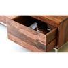 Rubaan Solid Wood TV Unit in Honey Oak Finish