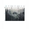 Truss Black Grey Pieces Misty Forest Mountain Canvas Canvas Wall Prints Set of 3 Multicolor Matte