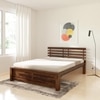 Penta Solid Wood Queen  Size Bed Without Storage (Provincial Teak Finish)