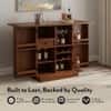 Caledonia Solid Wood Bar Cabinet (Honey Finish)