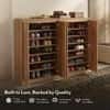 Webster 48 Pair Shoe Rack in Sheesham Finish