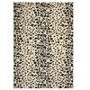 Multicolor Abstract Machine Made Polyester 6 X 9 Feet Carpet