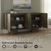 Nura Solid Wood Sideboard In Danish Walnut Finish