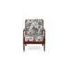 Silas Solid Wood Accent Chair in Brown Colour