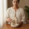 Water Fountain Serenity Buddha Water Fountain in Natural Sandstone Colour