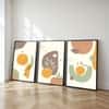The Castle Decor Boho Abstract Botanical Wall Art Set of 3 Design 14 11x17 Inch