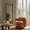 Nivah Solid Wood Floor Mirror in Brown Colour
