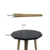 Metalsmith Solid Wood Side Table in Black Finish