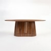 Helter Veneer 6 Seater Dining Table in Brown Finish