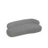 Luxelounge Wood 3 Seater With Upholstery Non Storage Sofa In Grey Colour