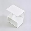 Shift Wood Side Table in White Colour