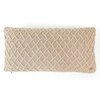 Crest Linen Cotton Knit Cushion Cover  12X20  Inches