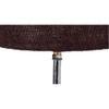 Loyall Brown Natural Fiber Shade Table Lamp with Natural Wooden Base